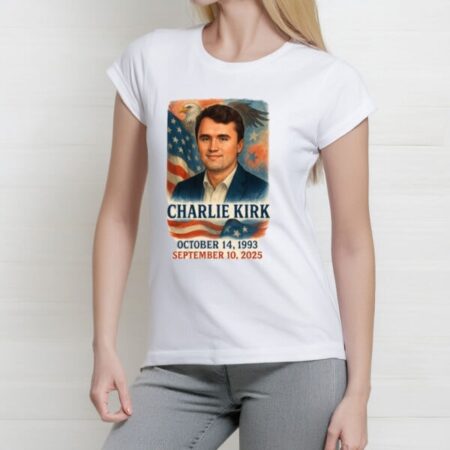 Charlie Kirk Memorial Shirt – Patriotic Eagle & Flag Tribute Tee