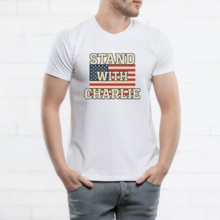 Stand With Charlie Shirt – American Flag Support Tee